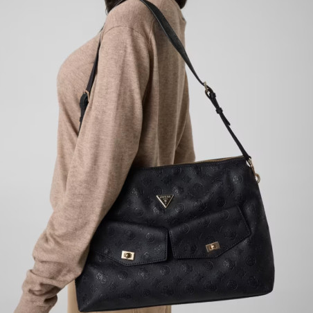 Guess Blake Sac Porté Epaule Black Logo porté