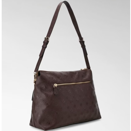 Guess Blake Shoulder Bag Brown Logo (Pre-owned)