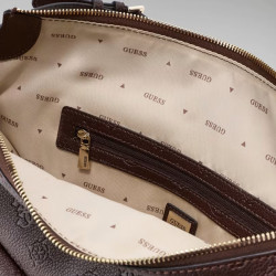 Guess Blake Shoulder Bag Brown Logo (Pre-owned)
