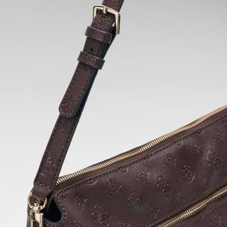 Guess Blake Shoulder Bag Brown Logo (Pre-owned)