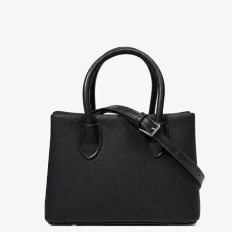 Chabrand By Chabrand Mathilde Sac Porté Main & Sa Petite Pochette Effet Grainé Noir dos