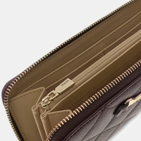 Guess Frances Portefeuille Maxi Tout En Un Brown ouvert 2