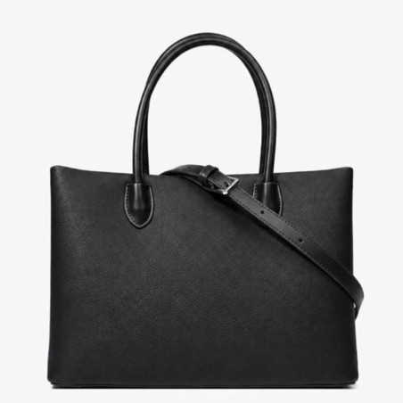 Chabrand By Chabrand Mathilde Sac Porté Main & Sa Petite Pochette Effet Grainé Noir dos