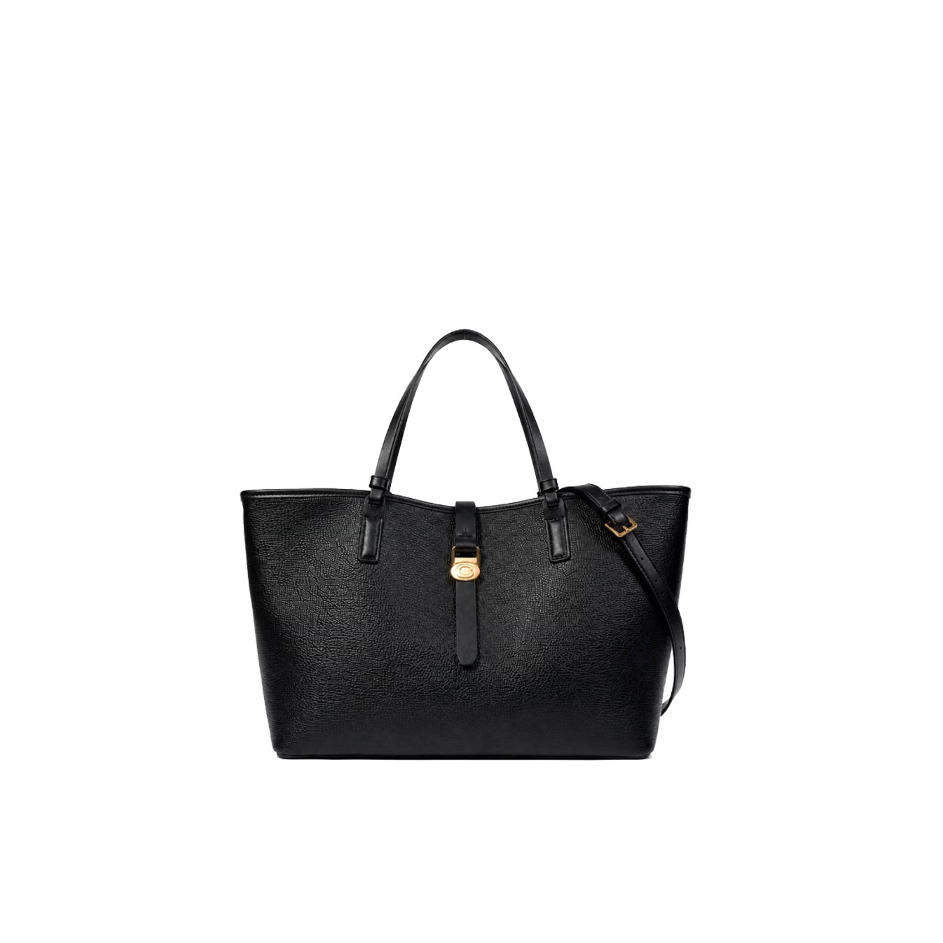 Chabrand By Chabrand Maya Large Grain Effect Shopping Bag 13725 Black
