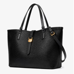 Chabrand By Chabrand Maya Large Grain Effect Shopping Bag 13725 Black