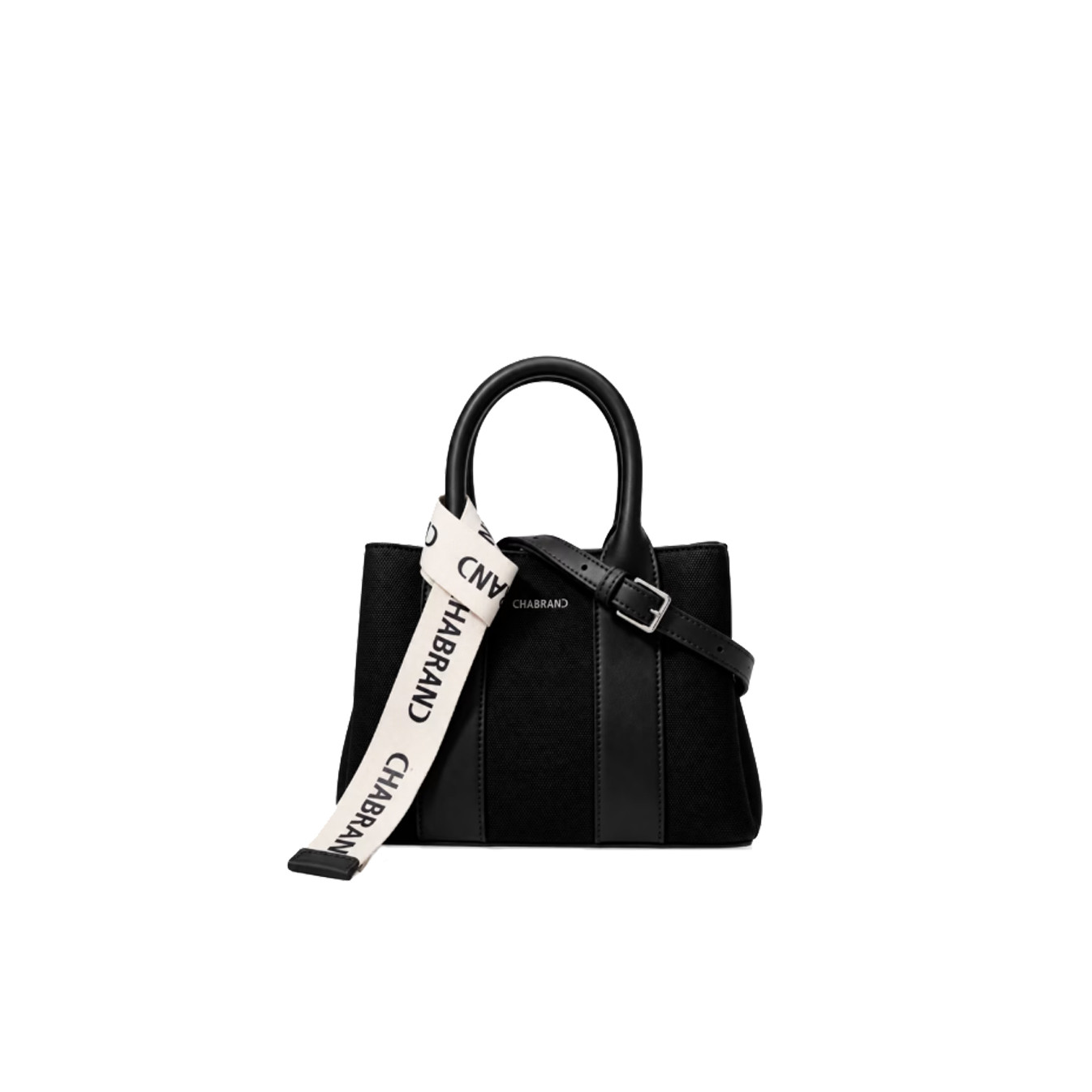 Chabrand Small Handbag La Fidèle Canvas Margaux 12624 Black
