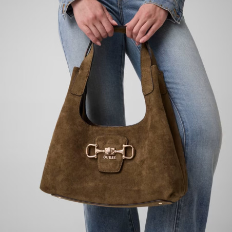 Guess Sunset Hobo Bag Olive