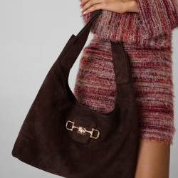Guess Sunset Maxi Hobo Bag ESP Dark Brown