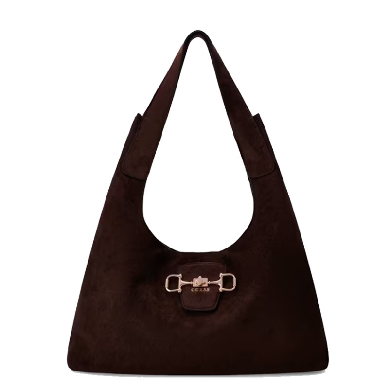 Guess Sunset Maxi Hobo Bag ESP Dark Brown