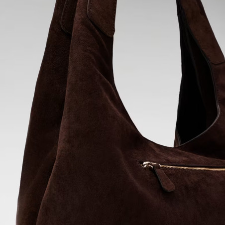 Guess Sunset Maxi Hobo Bag ESP Dark Brown