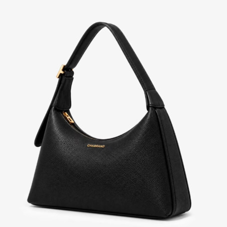 Chabrand By-Chabrand Maya Sac Besace Effet Grainé 13722 Noir côté