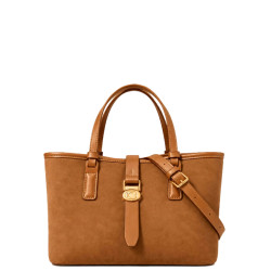 Chabrand By Chabrand Maya Shopping Bag Nubuck Effect 13724 Camel