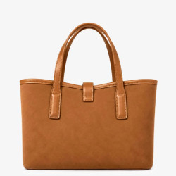 Chabrand By Chabrand Maya Shopping Bag Nubuck Effect 13724 Camel