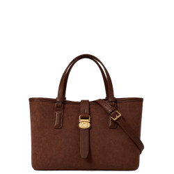 Chabrand By Chabrand Maya Shopping Bag Nubuck Effect 13724 Brown