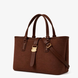 Chabrand By Chabrand Maya Sac Shopping Effet Nubuck 13724 Marron côté