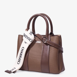 Chabrand Small Handbag La Fidèle Canvas Margaux 12624 Brown