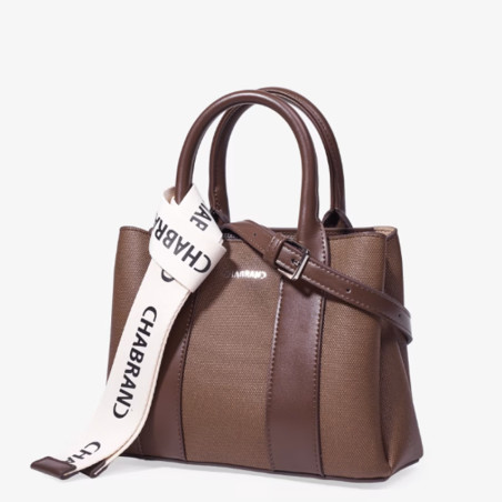 Chabrand Petit Sac à main La Fidèle Toile Canva Margaux 12624 Marron côté
