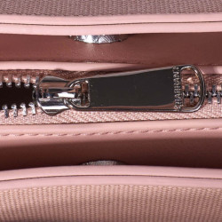 Chabrand Petit Sac à main La Fidèle Toile Canva Margaux 12624 Rose ouvert