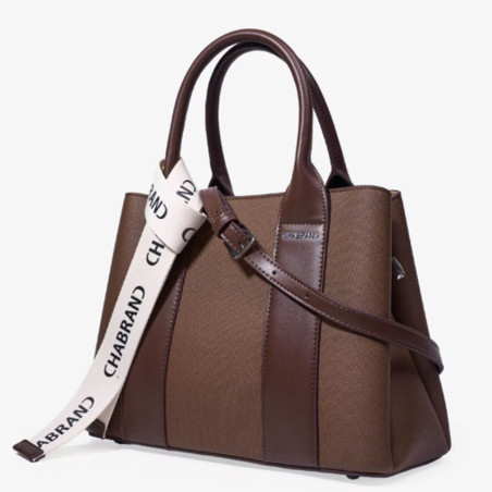 Chabrand Handbag The Loyalist Canvas Margaux 12625 Brown