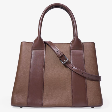 Chabrand Sac A main La Fidèle Toile Canva Margaux 12625 Marron dos
