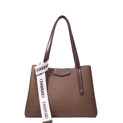 Chabrand Margaux Sac Porté Epaule Toile Canva 11614 Marron