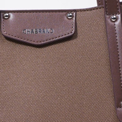 Chabrand Margaux Sac Porté Epaule Toile Canva 11614 Marron
