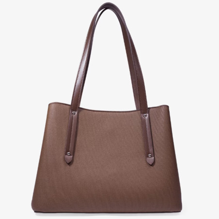 Chabrand Margaux Sac Porté Epaule Toile Canva 11614 Marron