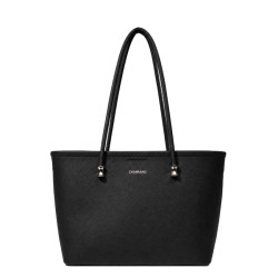 Chabrand Mathilde Sac Shopping Effet Cuir Grainé 12411 Noir
