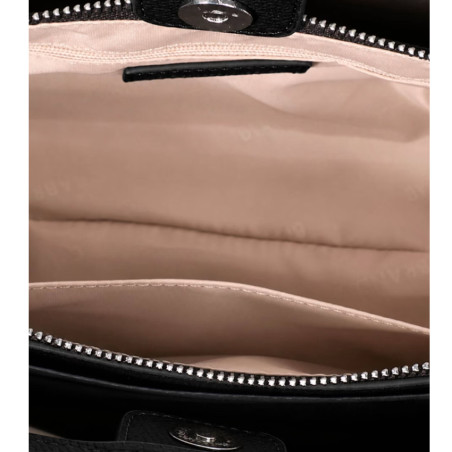 Chabrand Mathilde Sac Shopping Effet Cuir Grainé 12411 Noir ouvert