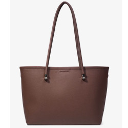 Chabrand Mathilde Sac Shopping Effet Cuir Grainé 12411 Marron Foncé dos