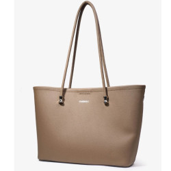 Chabrand Mathilde Sac Shopping Effet Cuir Grainé 12411 Marron Clair