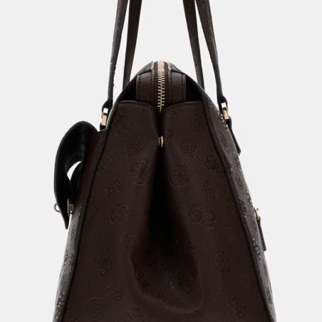 Guess Blake Sac Shopper Dome Brown Logo cote