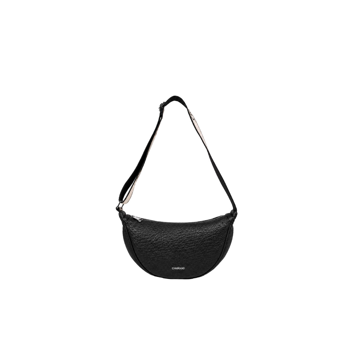 Chabrand Adèle Sac Demi-Lune Effet Cuir Grainé 12219 Noir