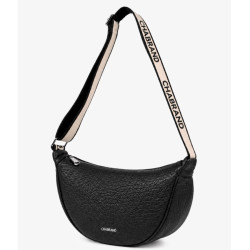 Chabrand Adèle Sac Demi-Lune Effet Cuir Grainé 12219 Noir