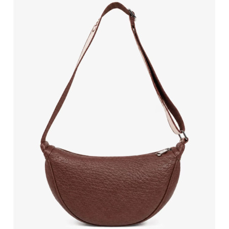Chabrand Adèle Sac Demi-Lune Effet Cuir Grainé 12219 Marron dos