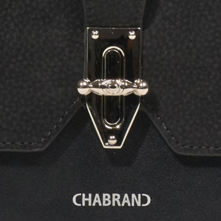 Chabrand By Chabrand Léna Sac Porté Main Effet Cuir Lisse 11908 Noir fermoir