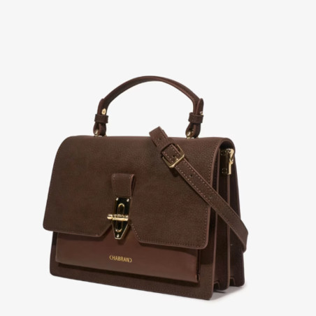 Chabrand By Chabrand Léna Sac Porté Main Effet Cuir Lisse 11908 Marron côté
