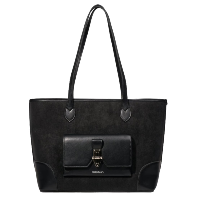 Chabrand By Chabrand Léna Sac Shopping Effet Cuir Lisse 11911 Noir