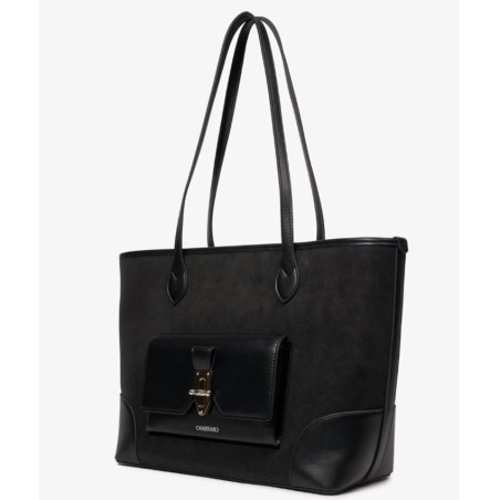 Chabrand By Chabrand Léna Sac Shopping Effet Cuir Lisse 11911 Noir côté
