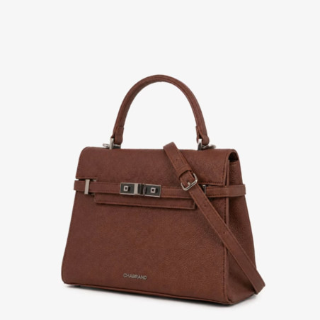 Chabrand By Chabrand Louise Sac Porté Main Effet Grainé 12025 Marron côté