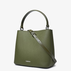 Chabrand By Chabrand Mathilde Bucket Bag Grainy Effect 12417 Khaki
