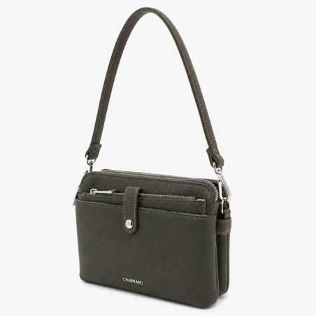 Chabrand Louise Shoulder Bag and Pouch 12005 Khaki
