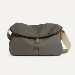 Bleu De Chauffe Léon Satchel in Cotton BM Khaki