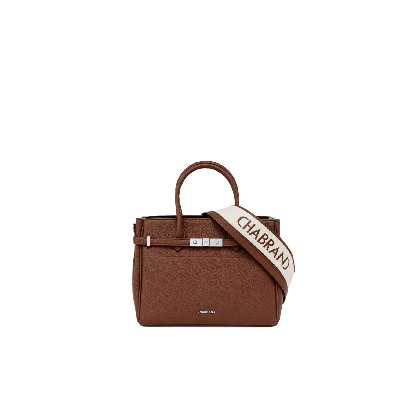 Chabrand Louise Sac Porté Main Effet Cuir Grainé 12010 Marron