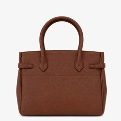 Chabrand Louise Sac Porté Main Effet Cuir Grainé 12010 Marron dos