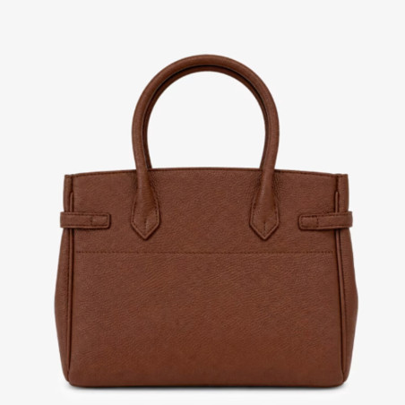 Chabrand Louise Sac Porté Main Effet Cuir Grainé 12010 Marron dos