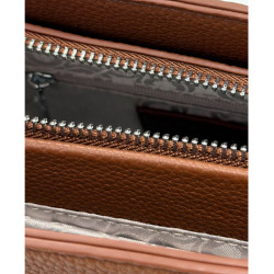 Chabrand Louise Sac Porté Main Effet Cuir Grainé 12010 Marron ouvert