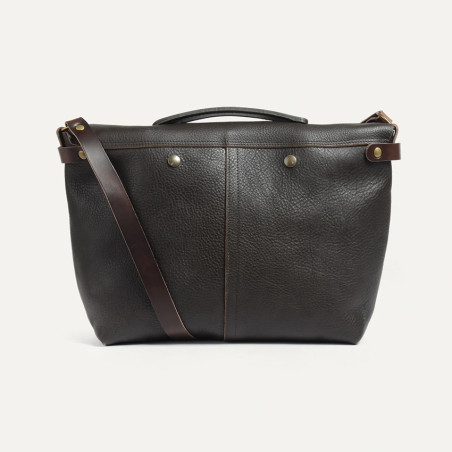 Bleu de Chauffe Sac Besace Lucien Marron Brun  dos