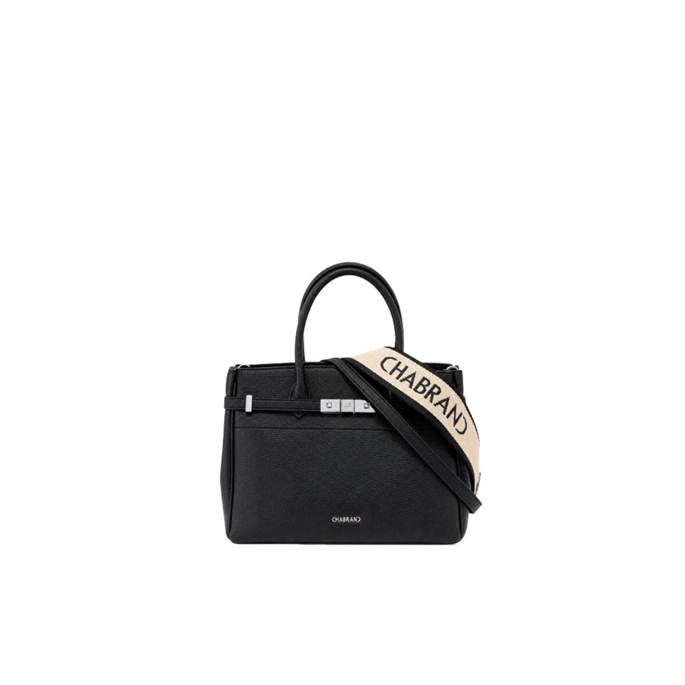 Chabrand Louise Sac Porté Main Effet Cuir Grainé 12010 Noir