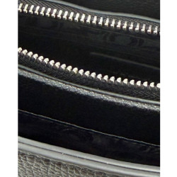 Chabrand Louise Sac Porté Main Effet Cuir Grainé 12010 Noir ouvert